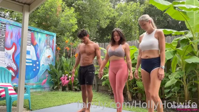 Holly Hotwife OnlyFans leaked Holly Hotwife Outdoor BGG Threesome on HDthot