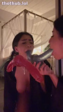 Roxie Sinner OnlyFans leaked Roxie Sinner spit roasting dildo on HDthot