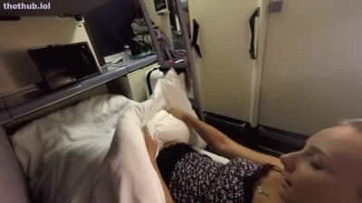 Mariah Leonne OnlyFans leaked Mariah Leonne - Train Masturbate And Suck A Stranger on HDthot