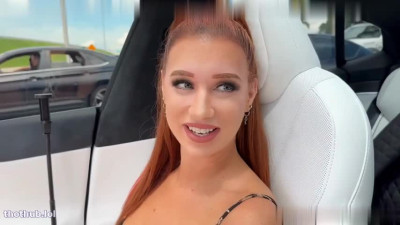 Madison Morgan OnlyFans leaked Madison Morgan Big Tits Curvy Red Head Fucked In Tesla Autopilot on HDthot