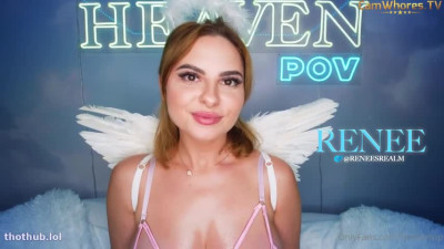 ReneesRealm OnlyFans leaked HeavenPOV OF Curvy Angel ReneesRealm POV Sextape on HDthot