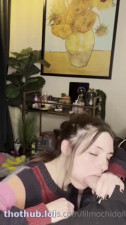 lilmochidoll OnlyFans leaked lilmochidoll casual blowjob 02 on HDthot