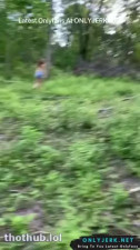 CremeDeLaPeach OnlyFans leaked CremeDeLaPeach Lost In The Woods And Fucked By Stranger Video Leaked on HDthot